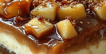 Caramel Apple Cheesecake Bars
