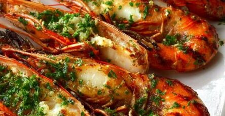 Garlic Herb Grilled Giant Prawns