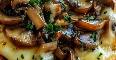 Rustic Mushroom & Melted Cheese Tartine