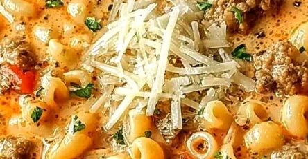 Parmesan Italian Sausage Ditalini Soup