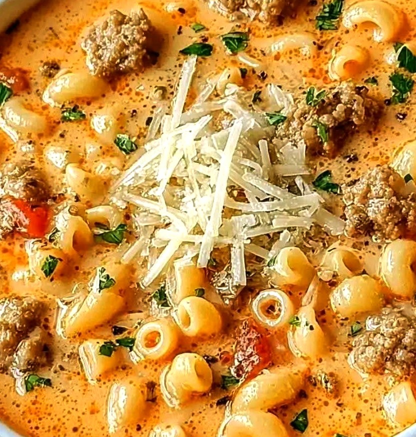 Parmesan Italian Sausage Ditalini Soup