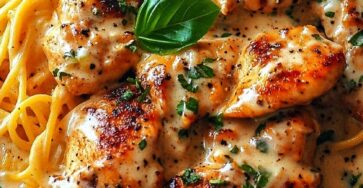 Creamy Chicken Spaghetti with White Sauce Creamy Chicken Spaghetti with White Sauce
