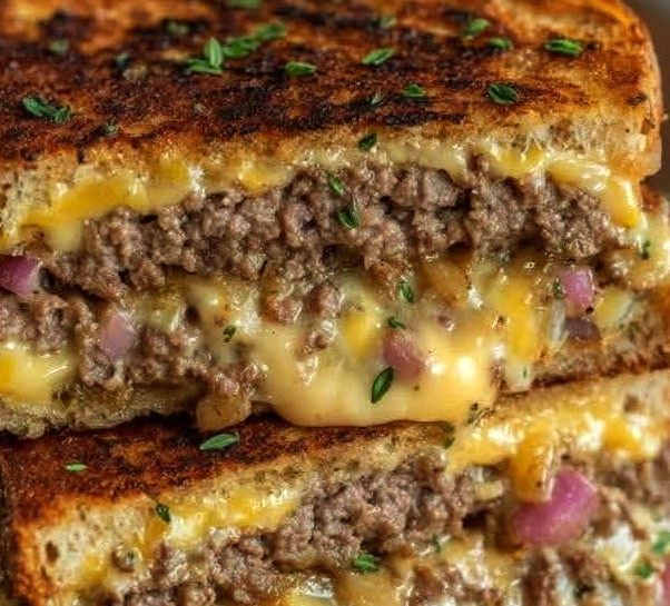 Smashing Patty Melts with Signature Sauce