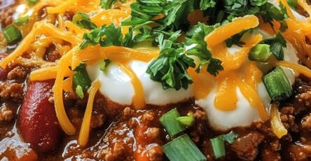 Hearty Spicy Beef Chili Recipe