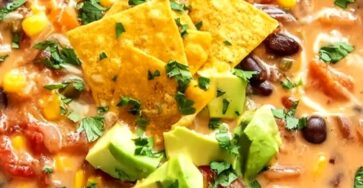 Hearty Crockpot Vegetarian Tortilla Soup Hearty Crockpot Vegetarian Tortilla Soup