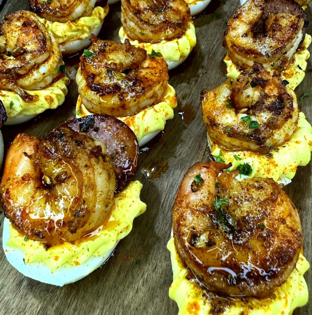 Cajun Shrimp Deviled Eggs