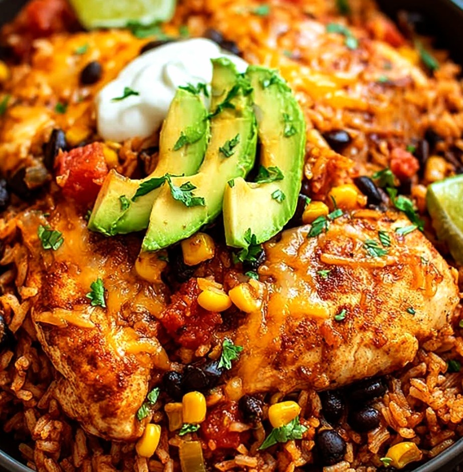 Southwest Crock Pot Chicken and Rice