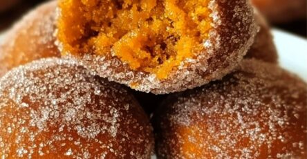 Cinnamon Sugar Pumpkin Donut Holes