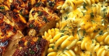 Velveeta Cajun Chicken Twists in Cheesy Garlic Cream Velveeta Cajun Chicken Twists in Cheesy Garlic Cream
