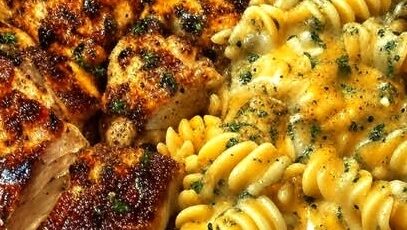 Velveeta Cajun Chicken Twists in Cheesy Garlic Cream