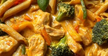 Creamy Chicken Penne Pasta with Broccoli & Peppers Creamy Chicken Penne Pasta with Broccoli & Peppers