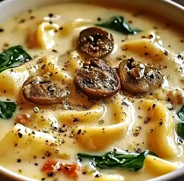 Creamy Alfredo Lasagna Soup