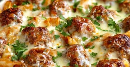 Dump-and-Bake Meatball Casserole