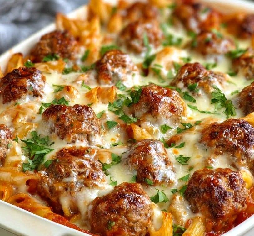 Dump-and-Bake Meatball Casserole
