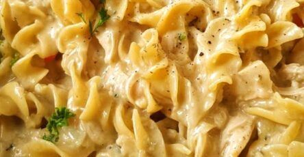 Homestyle Creamy Buttered Chicken Noodles