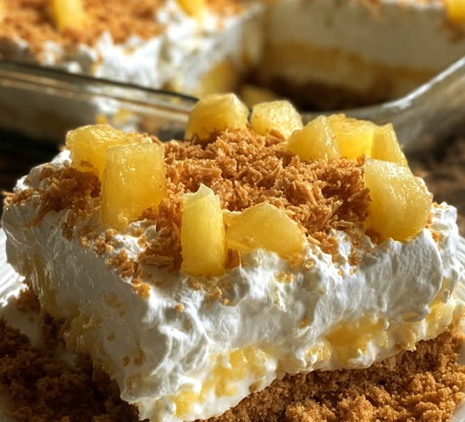 No-Bake Pineapple Cream Dessert