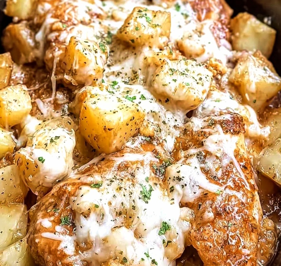 Slow Cooker Chicken and Stuffing Casserole