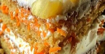 Hawaiian Carrot Pineapple Cake with Cream Cheese Frosting