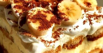 Tiramisu au pudding à la banane