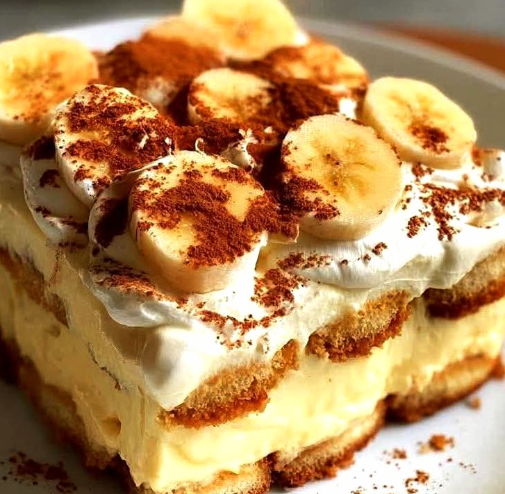 Tiramisu au pudding à la banane