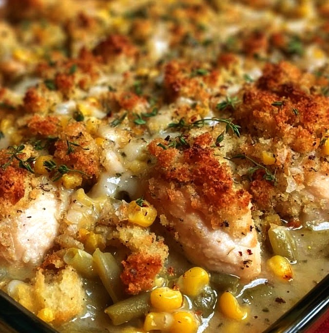 Creamy Chicken Stuffing Casserole