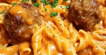 Creamy Cheddar BBQ Ranch Meatball Pasta Creamy Cheddar BBQ Ranch Meatball Pasta
