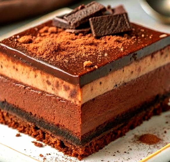 Gâteau Mousse Triple Chocolat