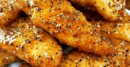 Tenders de Poulet au Miel, Beurre et Ail à la Friteuse à Air