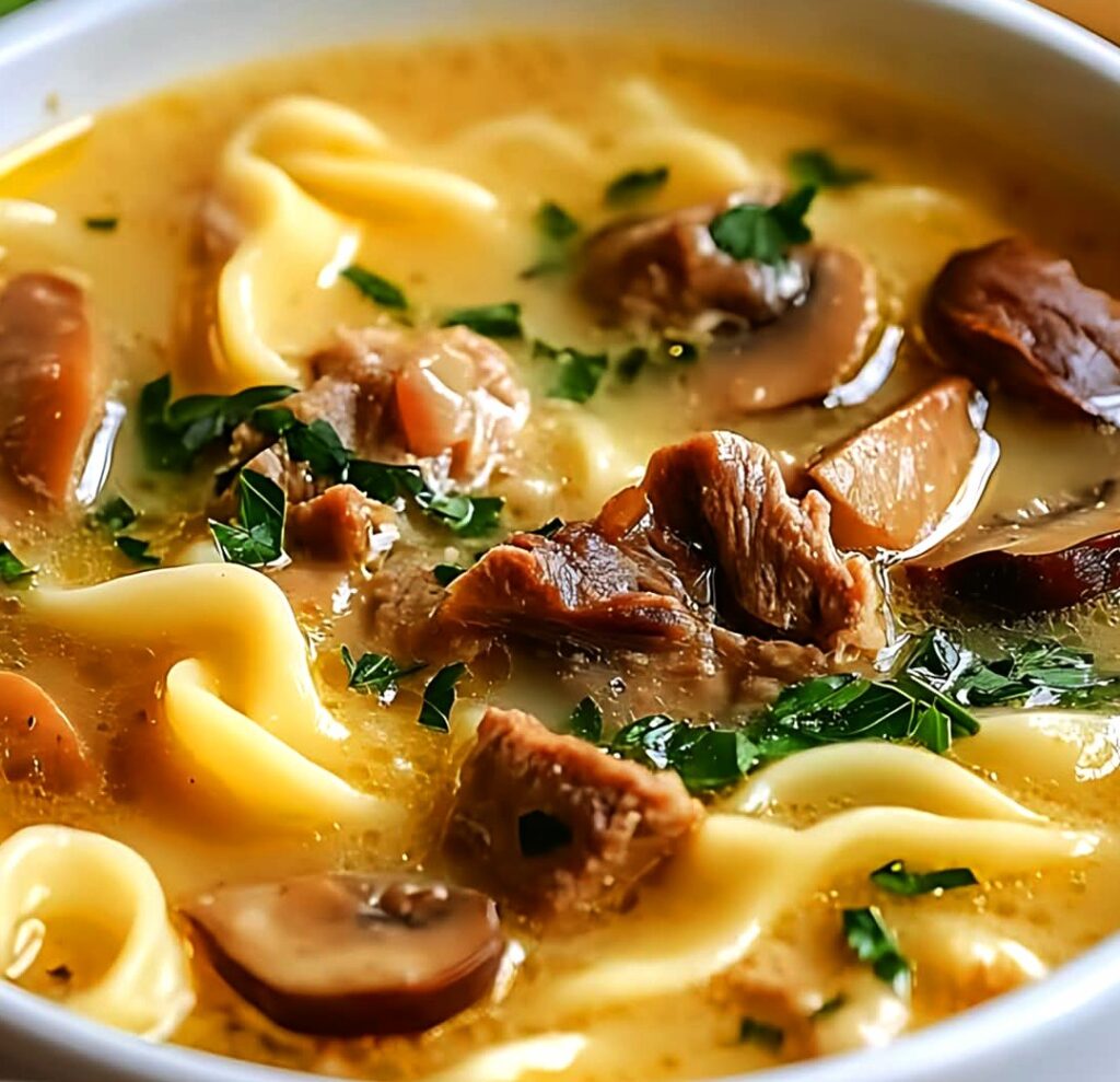 Creamy Alfredo Lasagna Soup