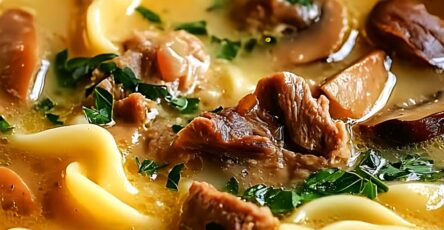 Creamy Alfredo Lasagna Soup
