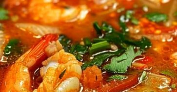 Authentic Thai Tom Yum Soup with Shrimp