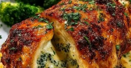 Poulet Farci au Brocoli et au Fromage