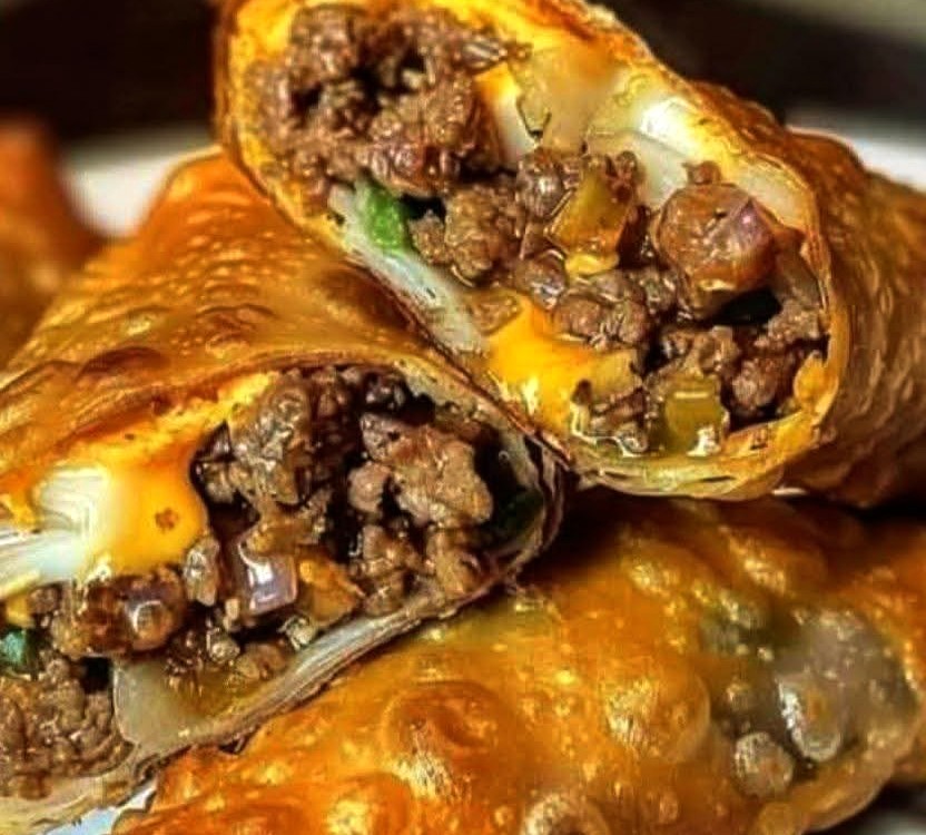 Philly Cheesesteak Egg Rolls
