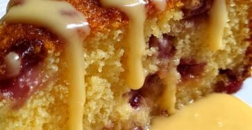 Rhubarb & Custard Sponge Pudding