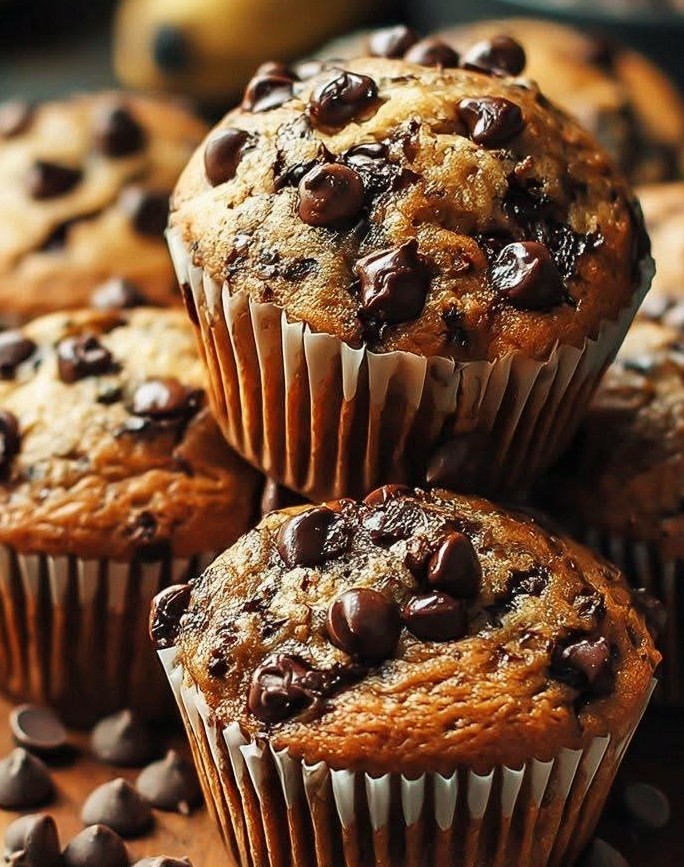 Muffins Banane et Pépites de Chocolat