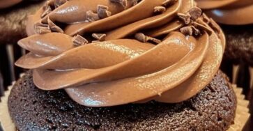 Cupcakes au chocolat fondants avec glaçage au fudge Cupcakes au chocolat fondants avec glaçage au fudge