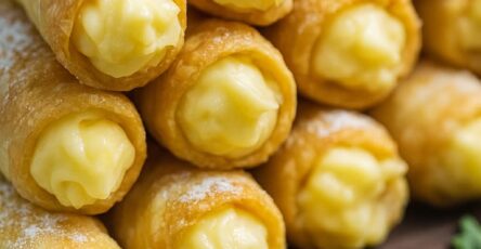 Cannoli à la crème pâtissière maison – recette facile et gourmande