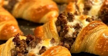 Croissants à la saucisse Rotel et au fromage frais