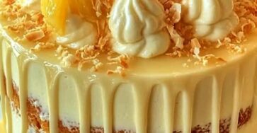 Coconut Cream Cake with Pineapple Jam Filling