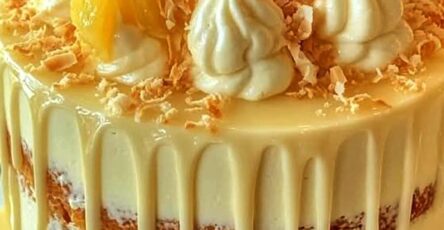 Coconut Cream Cake with Pineapple Jam Filling