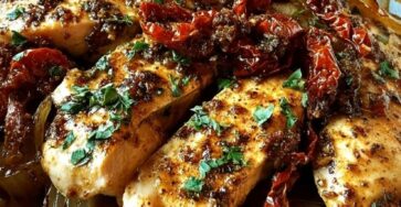 Creamy Balsamic Chicken with Roasted Onions