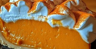 No-Bake Marshmallow Pumpkin Pie