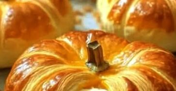 Citrouilles en croissant fourrées au fromage frais Citrouilles en croissant fourrées au fromage frais