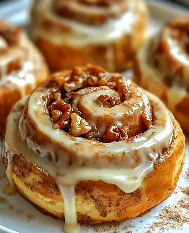Roulés Briochés à la Cannelle & Noix Caramélisées Roulés Briochés à la Cannelle & Noix Caramélisées