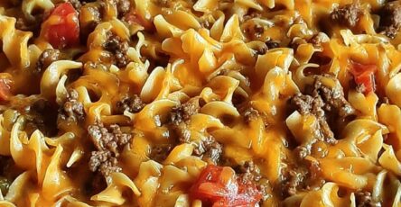 Cheesy Beef Noodle Casserole