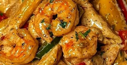 Creamy Cajun Shrimp Pasta with Bell Peppers