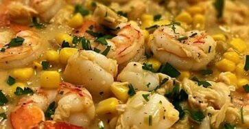 Creamy Corn, Crab & Shrimp Chowder