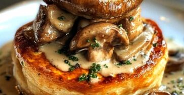 Vol-au-Vent au Poulet et Champignons