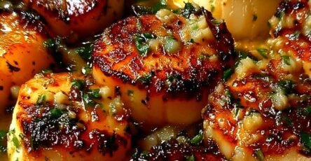 Recette de pétoncles au beurre à l’ail