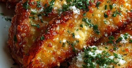 Crispy Garlic Parmesan Potato Wedges